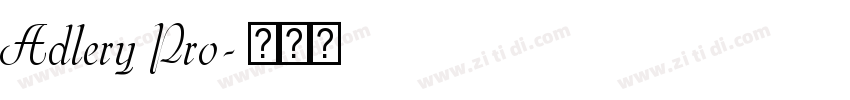 Adlery Pro字体转换